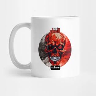 Red Skull Culture, Festival t-shirt, Unisex t-shirt, Skull tees, t-shirts with skulls, men's t-shirts, women's t-shirts, tees, gift ideas Mug